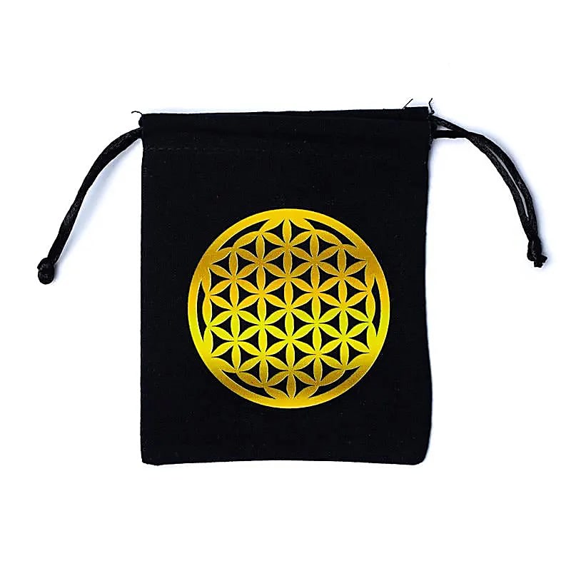Flower of Life pouch black